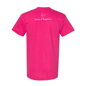 Pink Side Logo Adult T