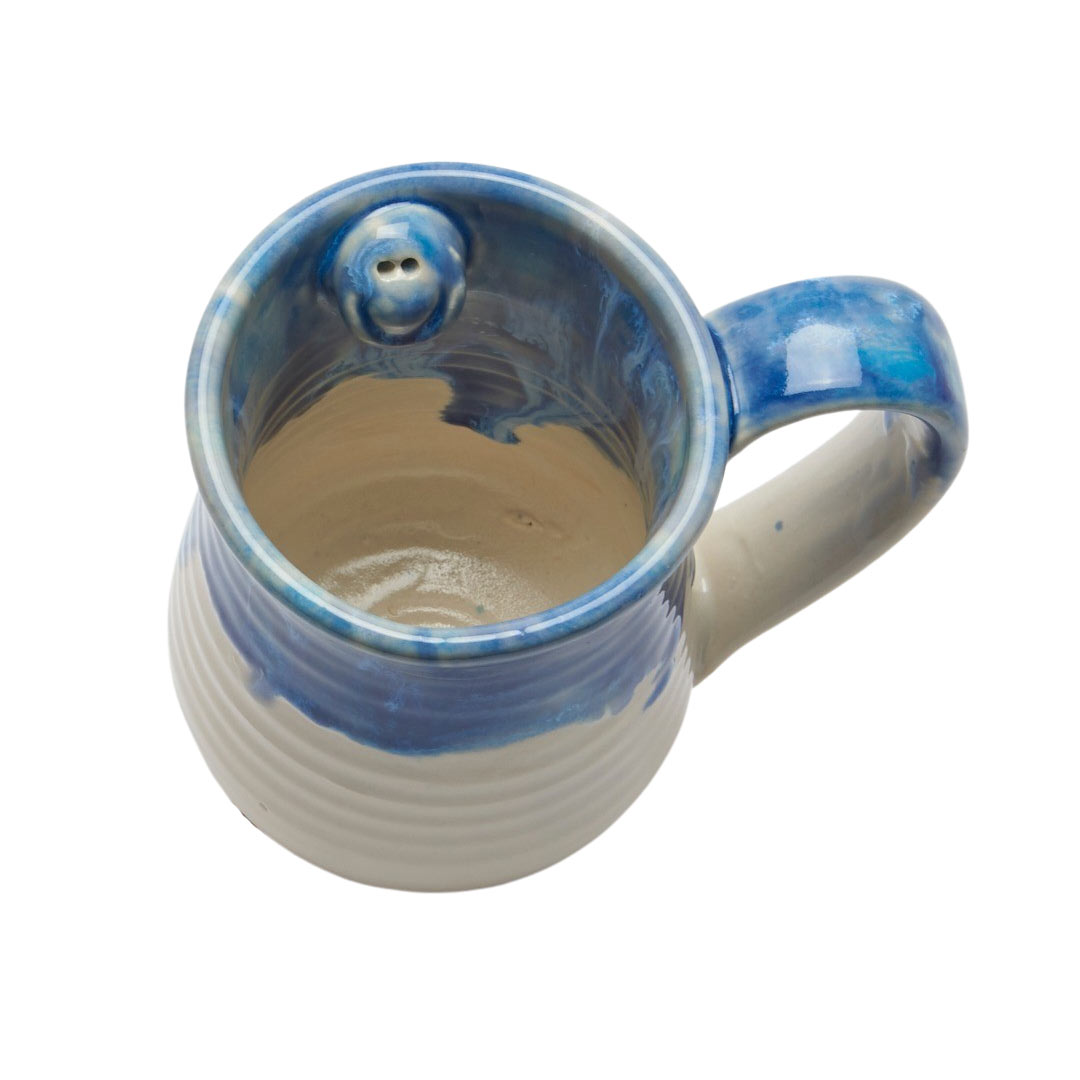 Blue Drip Smile Mug