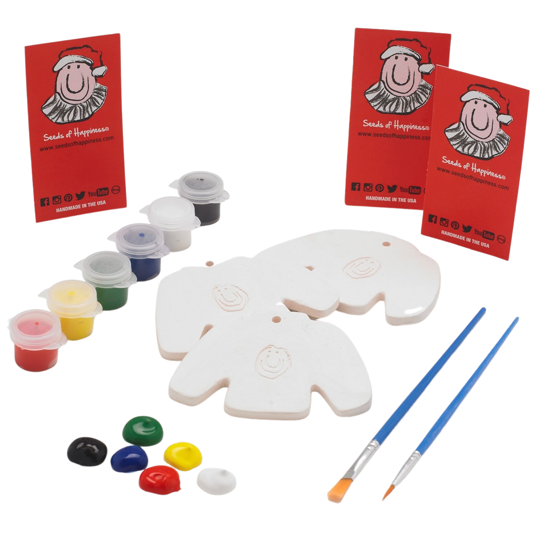 Holiday Paint-Your-Own Ugly Sweater Ornaments Kit