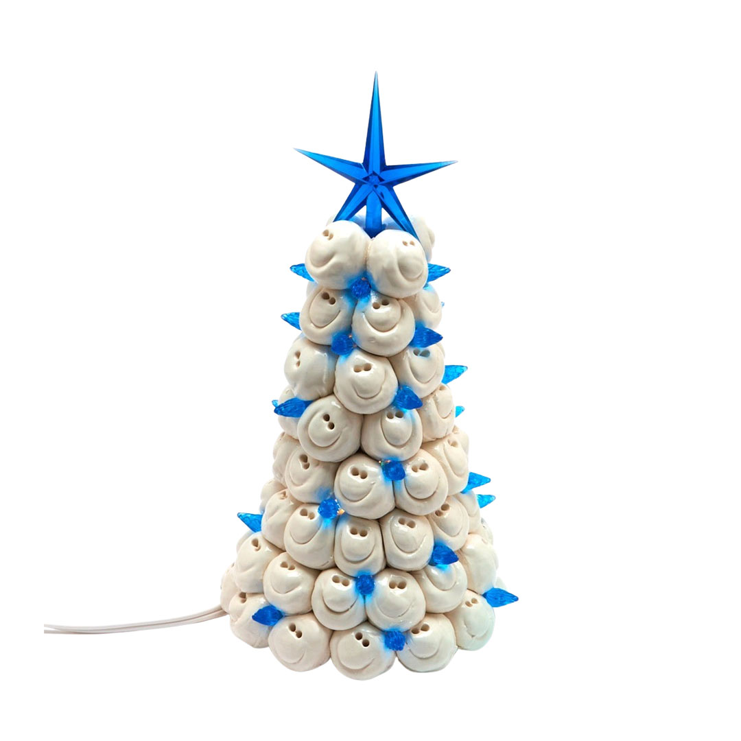 PRE-ORDER White with Blue Stars Holiday Tree